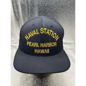 Bancroft Military Cap Naval Station Pearl Harbor Hawaii Embroidered Snapback Cap